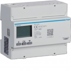 Compteur d'Énergie Triphasé 125A HAGER Communiquant Mobdus RS485 MID -...