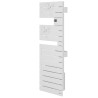 Sèche-Serviettes Électrique 600W ATLANTIC Néfertiti Connecté Asymétrique Mât à Gauche Blanc - 850611