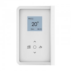 Sèche-Serviettes Electrique 2000W ATLANTIC Doris Digital avec Soufflerie Blanc