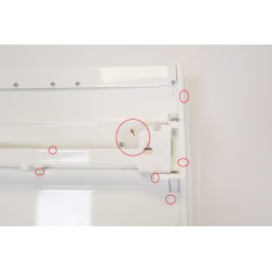 Radiateur Electrique à Inertie Fluide 1800W ATLANTIC Galapagos Vertical Blanc - 501320 - NEUF Déclassé