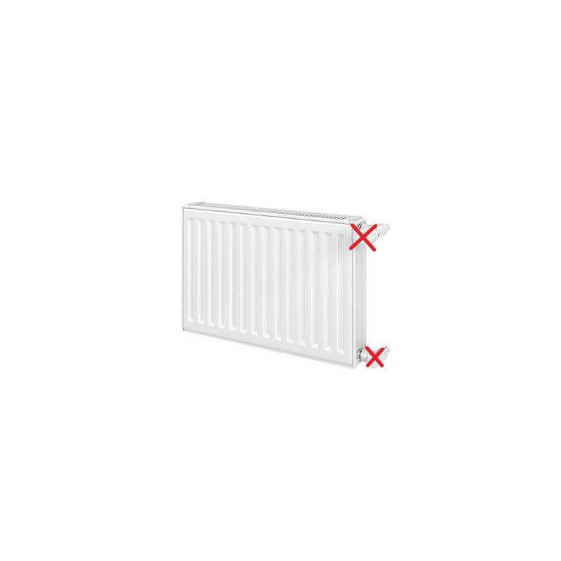 Radiateur Acier Eau Chaude 1229W H750xL600mm FINIMETAL Reggane 3010 Compact 22K - 22K7500600