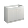Meuble Sous-Évier AQUARINE Liberty 2 Portes Mélaminé Blanc