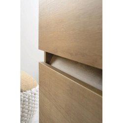 Meuble de Salle de Bain Sous Vasque SANIJURA Nolita Soho 2 Tiroirs L120cm Chêne Arlington - 775006