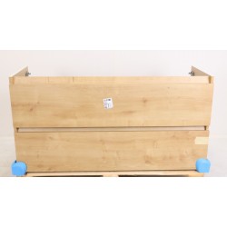 Meuble de Salle de Bain Sous Vasque SANIJURA Nolita Soho 2 Tiroirs L120cm Chêne Arlington - 775006