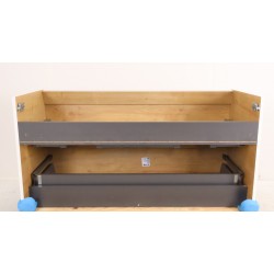 Meuble de Salle de Bain Sous Vasque SANIJURA Nolita Soho 2 Tiroirs L120cm Chêne Arlington - 775006