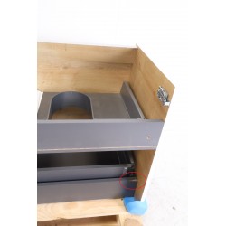 Meuble de Salle de Bain Sous Vasque SANIJURA Nolita Soho 2 Tiroirs L120cm Chêne Arlington - 775006