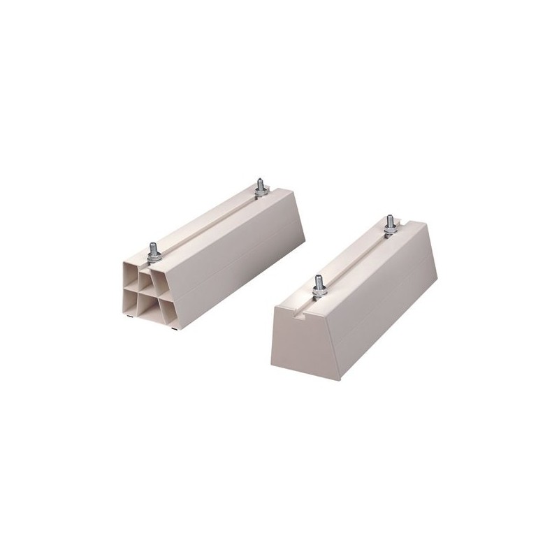 Paire de Supports au Sol 100cm ARTIPLASTIC pour Unité Extérieure de Climatisation ou Pompe à Chaleur - 1001SP2 - NEUF Déclassé