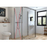 Porte de Douche Coulissante AKW Larenco 1400x2000mm