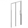 Porte de Douche Coulissante AKW Larenco Pose en Niche en Aluminium Chromé