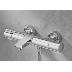 Mitigeur de Douche Thermostatique Mural ROCA T-500 Chromé - A5A2E18COF