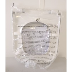 Abattant WC Toilette VIGOUR Derby Rond avec Charnière en Acier Inoxydable Amovible