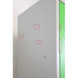 Vestiaire Industrie Monobloc 1 Case CARAY 400x500x1800mm Vert