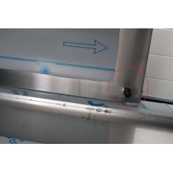 Meuble Buffet Inox Traversant TOURNUS EQUIPEMENT Portes Coulissantes 2 Faces sur Roulettes Pas Cher