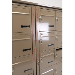 Bloc de 20 Boîtes aux Lettres LEABOX Collective Intérieur Pas Cher