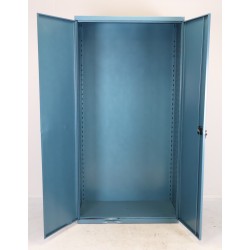 Armoire Haute d'Atelier HECO 2 Portes H1980xL1000xP490mm Sans Tablettes Bleue - 159