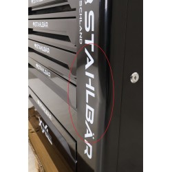 Servante d'Atelier Mobile 7 Tiroirs 1 Placard Latéral STAHLBÄR Black Édition Sans Outils - ST007