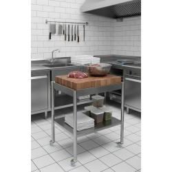 Table Inox Multi-Services SOFINOR 4 Roulettes 663x538x848mm - T65MER