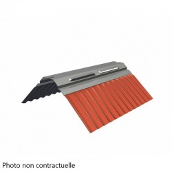 Lot de 6 Closoirs de Ventilation Rigides SOBAT Profait 3000 Rouge L2m Bavette Plomb l140mm - 10943