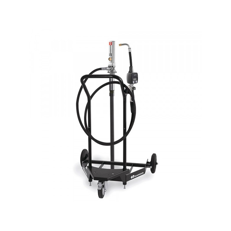 Station de Distribution Chariot Distributeur d'Huile SAMOA Mobile Poignée Pompe Tuyau et Compteur - 376300100 - NEUVE Déclassée