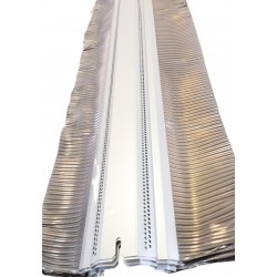 Lot de 6 Closoirs de Ventilation Rigides SOBAT Profait 2000 Naturel L2m Bavette Plomb l120mm - 10998