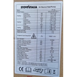 Pompe à Chaleur Monobloc Air/Eau 18kW STOVE ITALIA PT18 Black