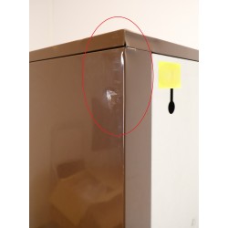 Bloc de 13 Boîtes aux Lettres avec 1 Panneau d'Affichage LEABOX Collective Intérieur Mural Marron - 3x5