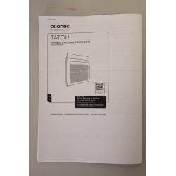 Radiateur Électrique 2000W ATLANTIC Tatou Connecté Horizontal - 666423 - NEUF Déclassé