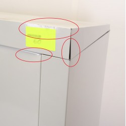 Bloc de 16 Boîtes aux Lettres LEABOX Collective Extérieur Gris Sans Pieds - 4x4 - NEUF Déclassé pas cher