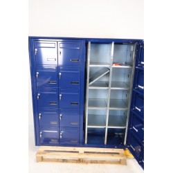 Bloc de 20 Boîtes aux Lettres LEABOX Collective Extérieur Bleu Sans Pieds - 4x5