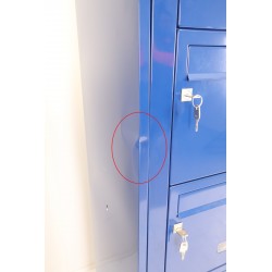 Bloc de 20 Boîtes aux Lettres LEABOX Collective Extérieur Bleu Sans Pieds