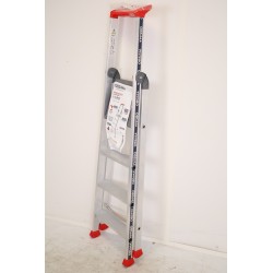 Escabeau 4 Marches Aluminium OBSIMA Hauteur de Travail 2,39m - 202130