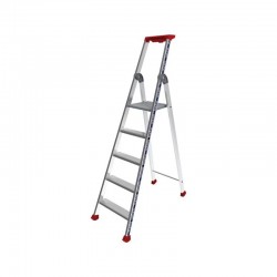 Escabeau 5 Marches Aluminium OBSIMA Hauteur de Travail 3.12m - 202131