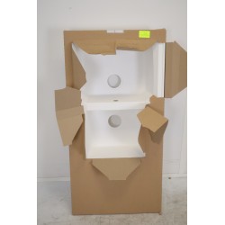 Évier à Poser ALTERNA Primeo 2 Cuves en Résine 1200x600x30mm Blanc