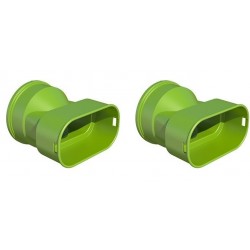 Lot de 2 Piquages Caisson de Distribution UBBINK Air Excellent AE35SC Vert - 188554