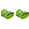 Lot de 2 Piquages Caisson de Distribution UBBINK Air Excellent AE35SC Vert - 188554