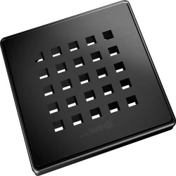Grille d'Écoulement Carrée WEDI Fundo Douche au Sol Noir - 676800131 - NEUVE