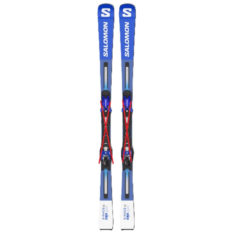 Pack de 2 Skis Slalom SALOMON S/RACE SL 12 165cm Bleu et Blanc - L41670500165 - NEUF