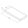 ALTERNA - Meuble Sous-Vasque Salle de Bain Zao 1 Tiroir Taupe - 6653648