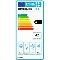 Hotte Murale SILVERLINE Osiris 90cm Noir - HO0019009 - NEUVE