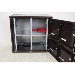 Bloc de 4 Boîtes aux Lettres LEABOX Collective Intérieur Marron Sans