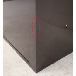 Bloc de 4 Boîtes aux Lettres LEABOX Collective Intérieur Marron Sans Pieds- NEUF Déclassé