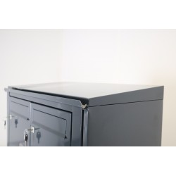 Bloc de 10 Boites aux Lettres LEABOX Collective Extérieur Gris Anthracite Sans