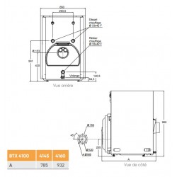 Chaudière au Sol Fioul et Gaz Basse Température 60kW ATLANTIC Ambiance BTX 4160