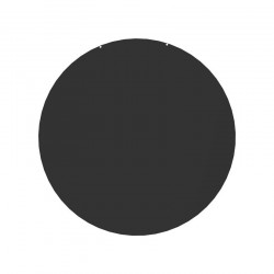 Plaque de Protection Sol Ronde pour Poêle LE MARQUIER Ø74cm Unie Noire - PSR075