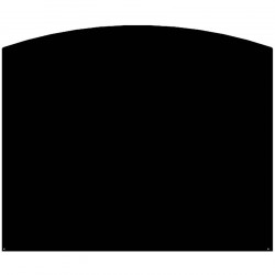 Plaque de Protection Sol Demi-Ronde pour Poêle LE MARQUIER 120x80cm