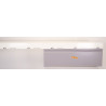 Meuble Sous-Vasque de Salle de Bain ALTERNA Zao 1 Tiroir Taupe 90x50x28cm avec Plan Vasque 180x50x9cm