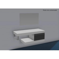 Meuble Sous-Vasque de Salle de Bain ALTERNA Zao 1 Tiroir