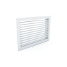 Grille d'Aération GRADA Simple Deflex Acier 400x200 Blanc - GD100 - NEUVE