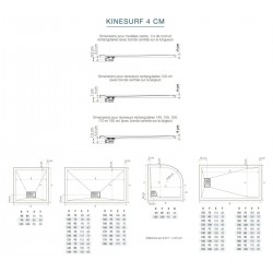 Receveur de Douche KINEDO Kinesurf 120X80cm