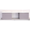 Meuble Sous-Vasque de Salle de Bain ALTERNA Zao 2 Tiroirs Taupe 50x50x28cm avec Plan Vasque 180x50x9cm - 6692062-6692059